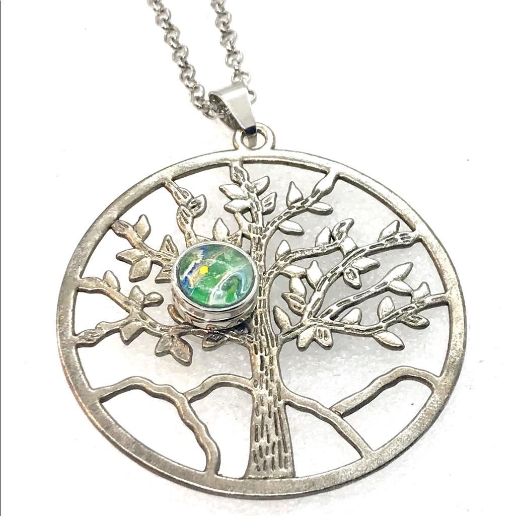 Necklace Tree Of Life Handmade 12mm Snap Sn12 32$
